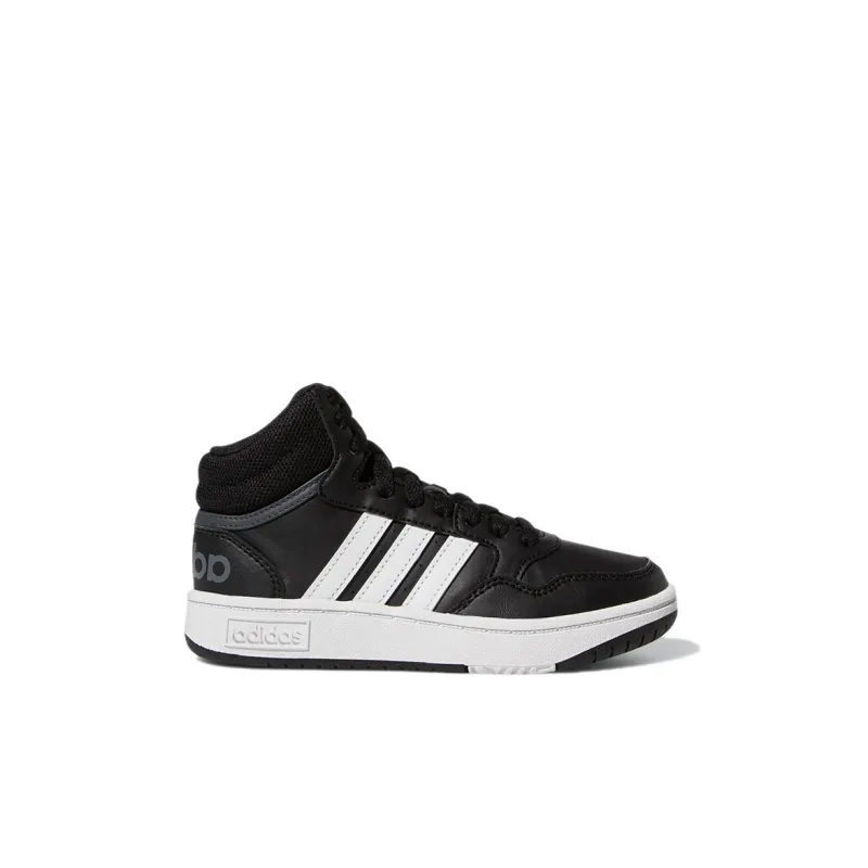 Adidas Hoops Mid Core Black Cloud White Grey GS-1