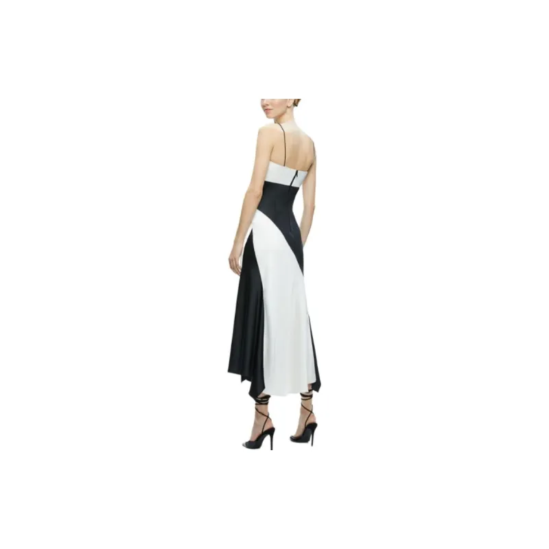 ALICE+OLIVIA Rosa Handkerchief Midi Dress-3
