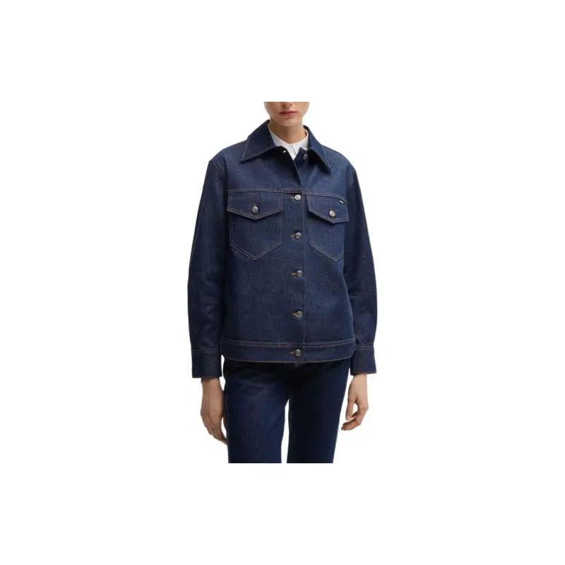HUGO BOSS SS24 Denim Jacket Women's Natural Blue-1
