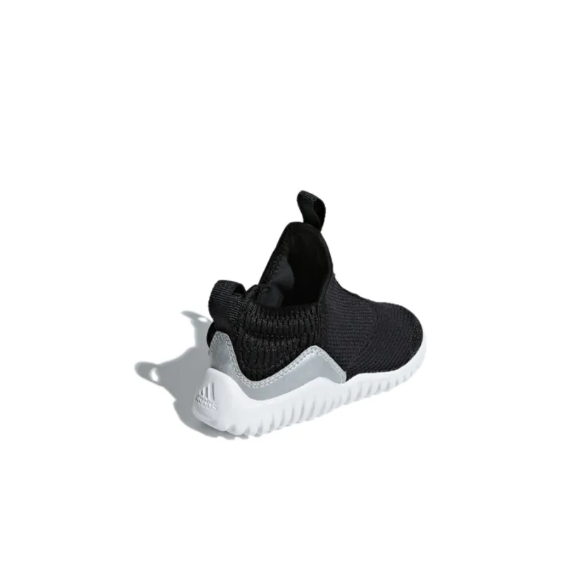 Adidas Rapidazen I Abrasion Resistant Mid Top Toddler Shoes Black Gray Infant And Toddler-3