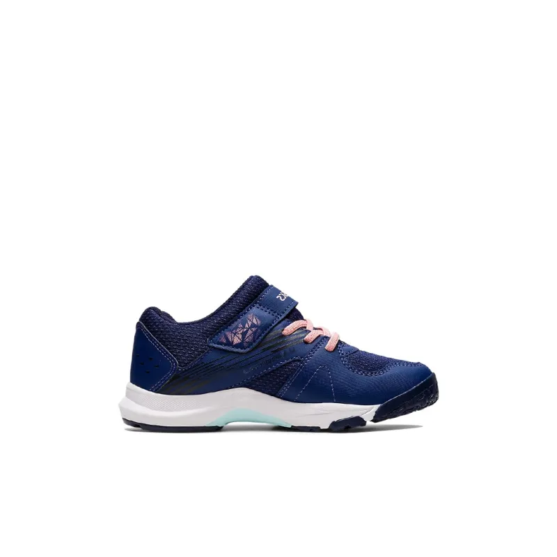 Asics Lazerbeam KB MG Anti-Slip Wear-Resistant Low-Top Kids' Running Shoes Deep Blue Pink Teenagers-1