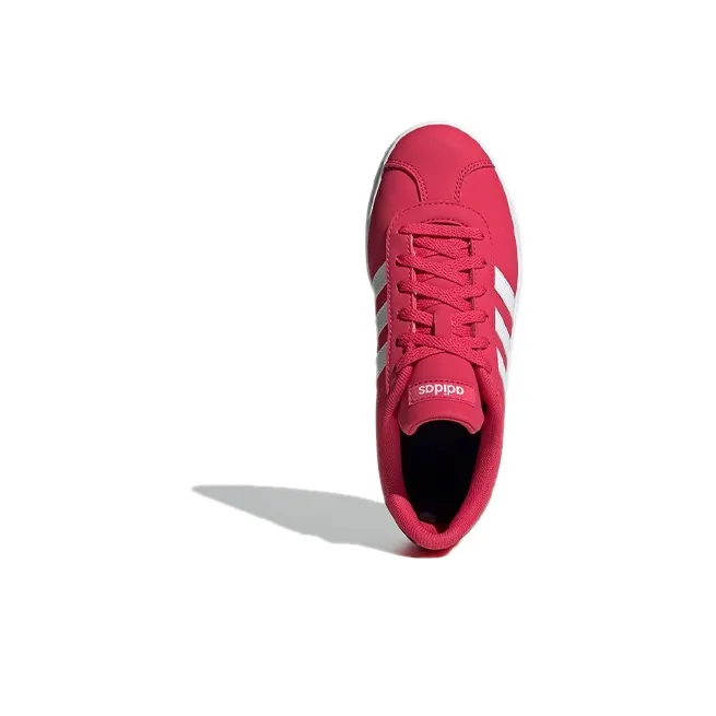 Adidas Neo VL Court 2.0 K Abrasion Resistant Low Top Kids' Skateboarding Shoes Red Kids'-3
