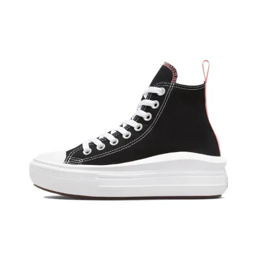 Converse Chuck Taylor All Star Move Platform Black Pink Salt GS