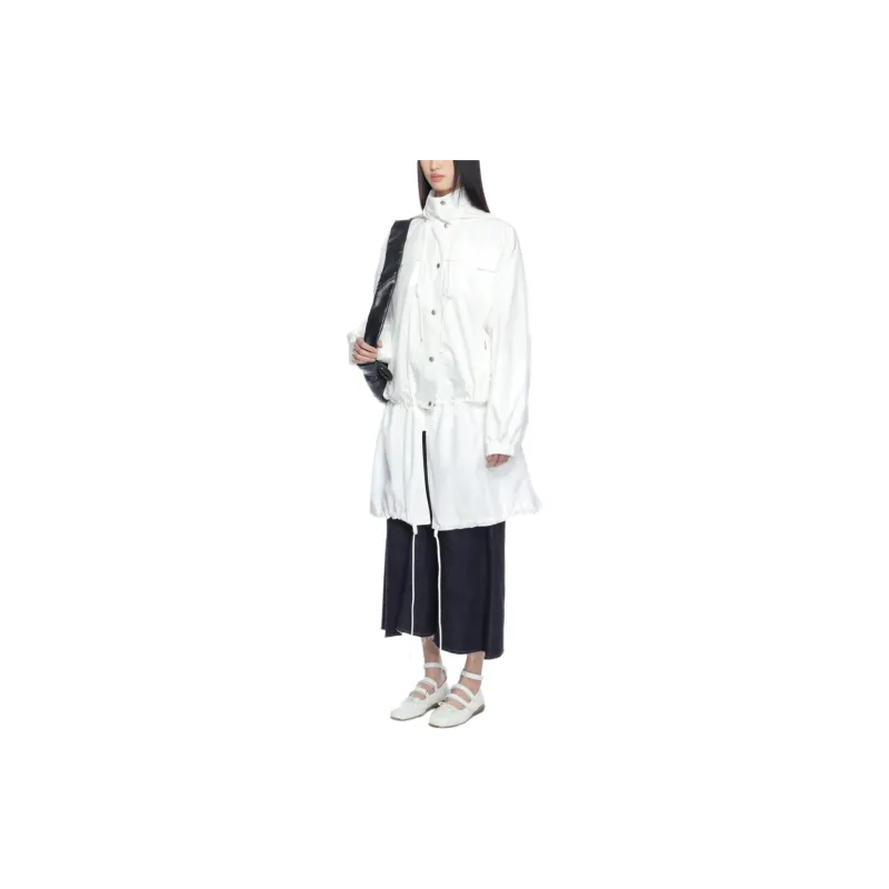LOW CLASSIC SS24 UTILITY JACKET Parka Coat Women's White-4