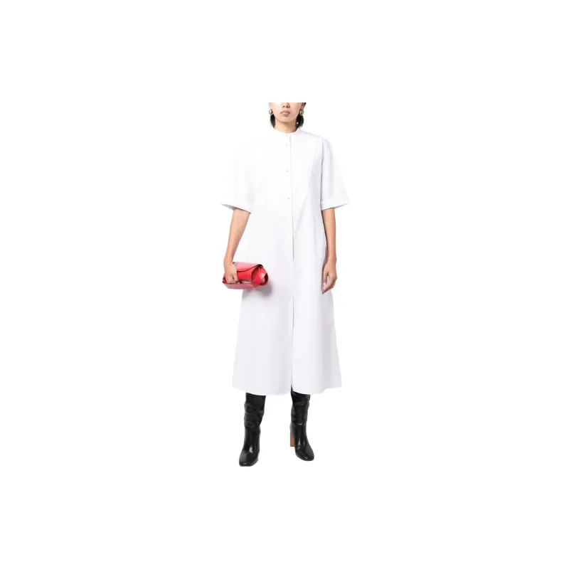 JIL SANDER Asymmetric Hem A-Line Dress-1