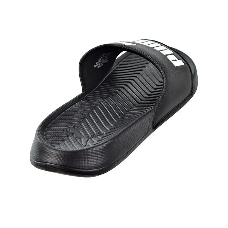 PUMA Popcat Anti Slip Wear Resistant Kids' Slippers Black Teenagers-2