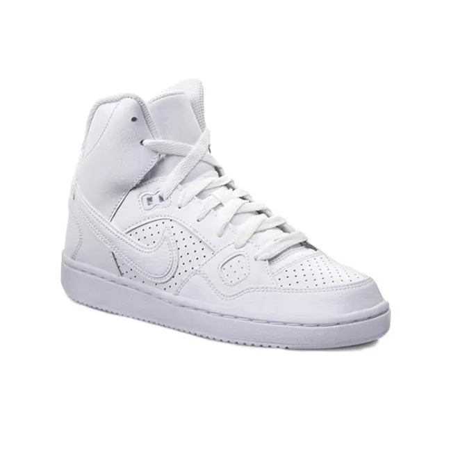 Nike Son Of Force Mid Top Kids' Skateboarding Shoes Pure White Unisex-1