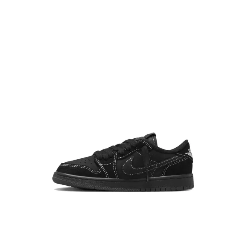 Air Jordan Travis Scott X Air Jordan 1 Retro Low OG SP PS 'Black Phantom'-0