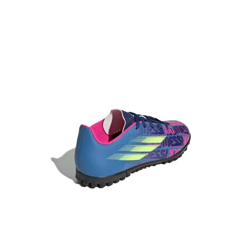 Adidas Messi Messi.4 K Anti Slip Wear Resistant Low Top Kids' Soccer Shoes Red Blue Kids'-3