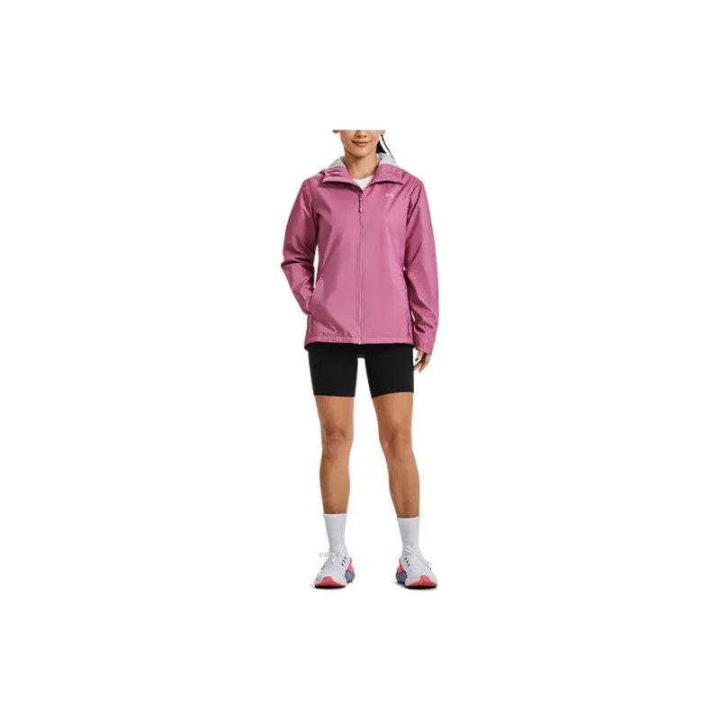 Under Armour Forefront Rain Jackets Coats Women's Pink-2