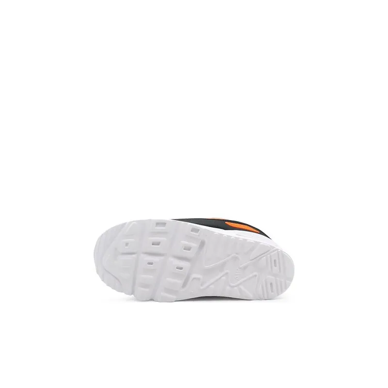 Nike Air Max 90 Cushioning Anti-Slip And Wear-Resistant Low-Top Sports Casual Shoes Black Silver Infant And Toddler-5