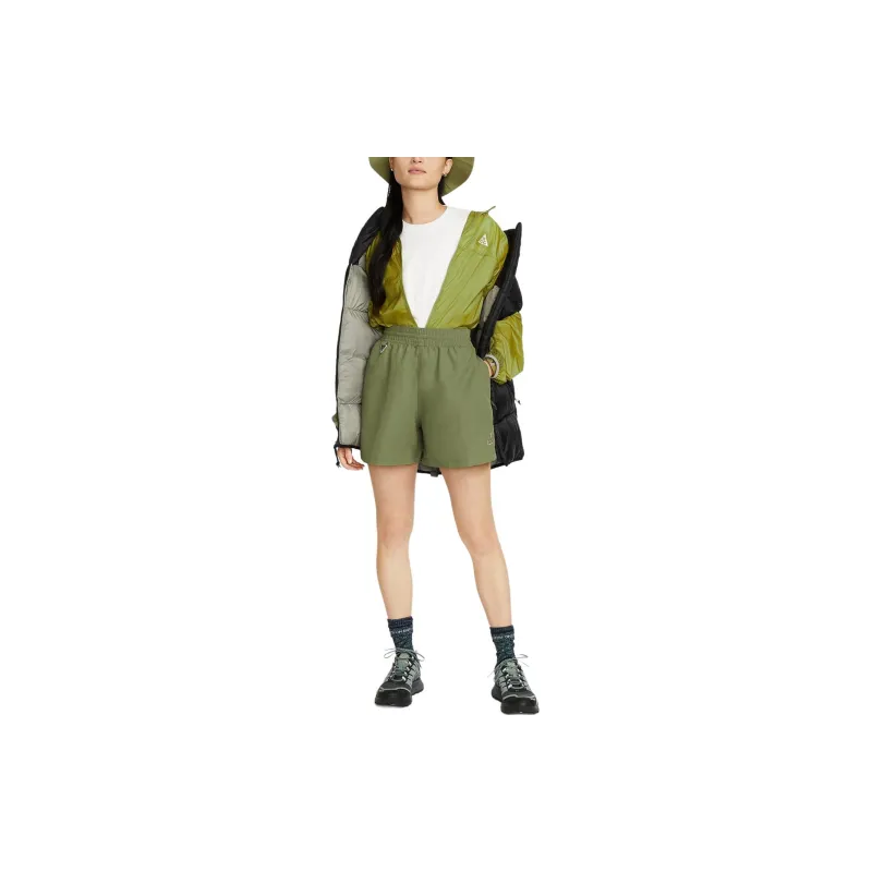 Nike Casual Shorts Women's Olive Green-2