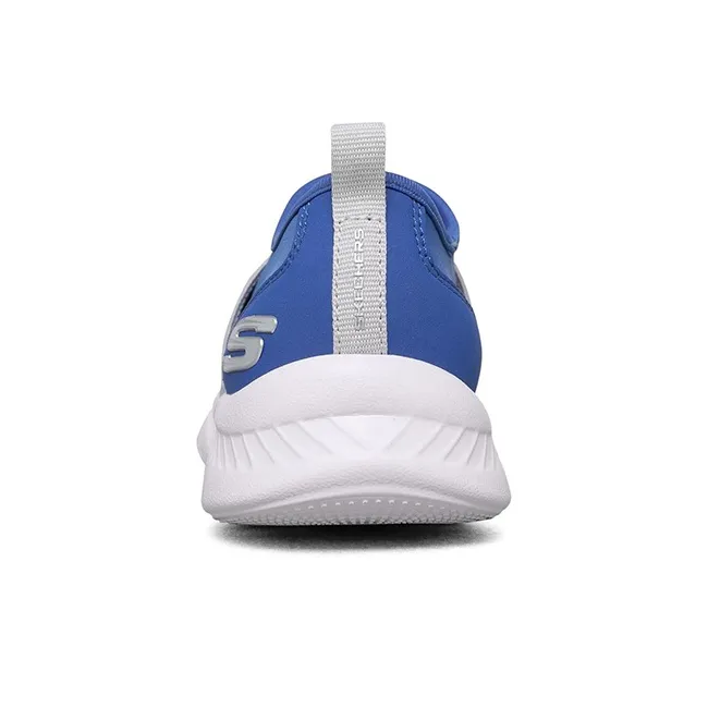 Skechers Comfy Flex 2.0 Anti Slip Wear Resistant Low Top Kids' Running Shoes Blue Gray Teenagers-3