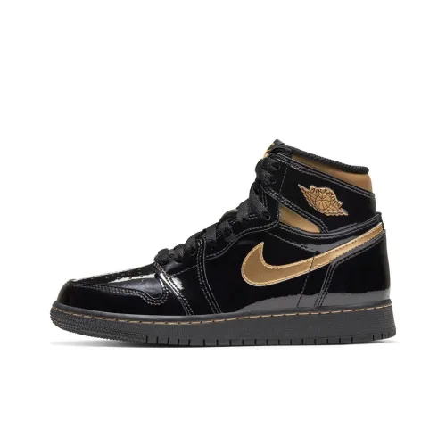 Air Jordan 1 Retro High OG Black Metallic Gold GS