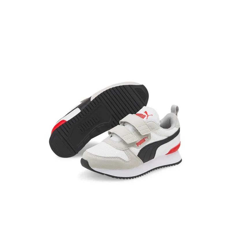 Puma R78 Little Kid 'White High Risk Red'-4