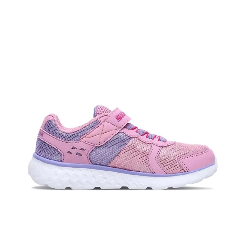 Skechers Go Run 400 Sparkle Sprinters Abrasion Resistant Breathable Low Top Kids' Running Shoes Pink Purple Teenagers-1