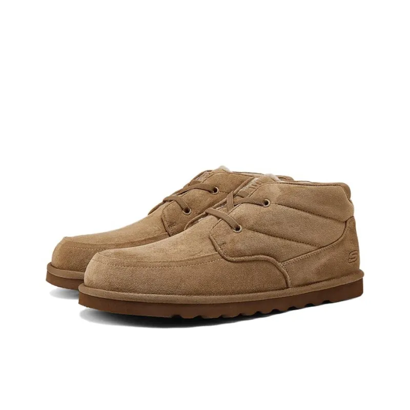 Skechers SKECHERS MENS USA Anti Slip Wear Resistant Mid Top Casual Shoes Men's Brown-2