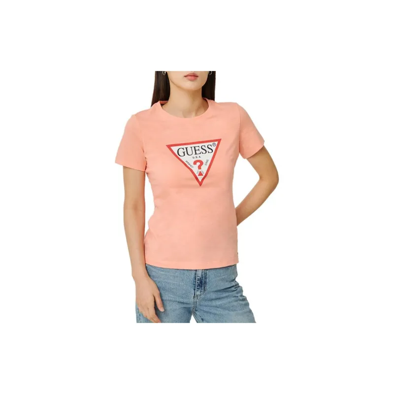 GUESS T-Shirts Women's Pink-2