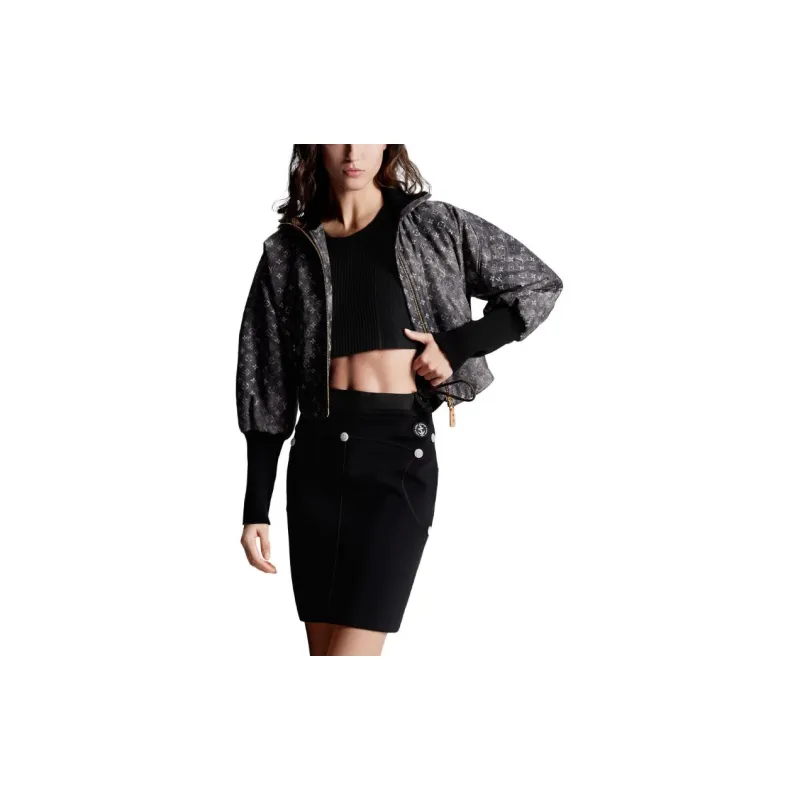 LOUIS VUITTON SS24 Casual Short Skirts Women's Black-1