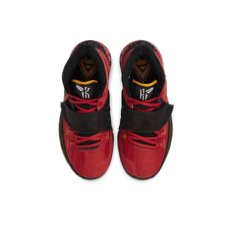 Nike Kyrie 6 'Bruce Lee' Bruce Lee Abrasion Resistant Mid Top Children's Basketball Shoes Black Red Unisex-4