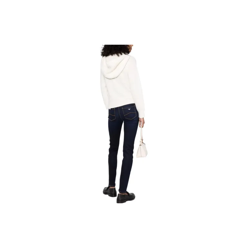 EMPORIO ARMANI J28 Medium waisted Super Skinny leg Lyocell Denim Jeans-2