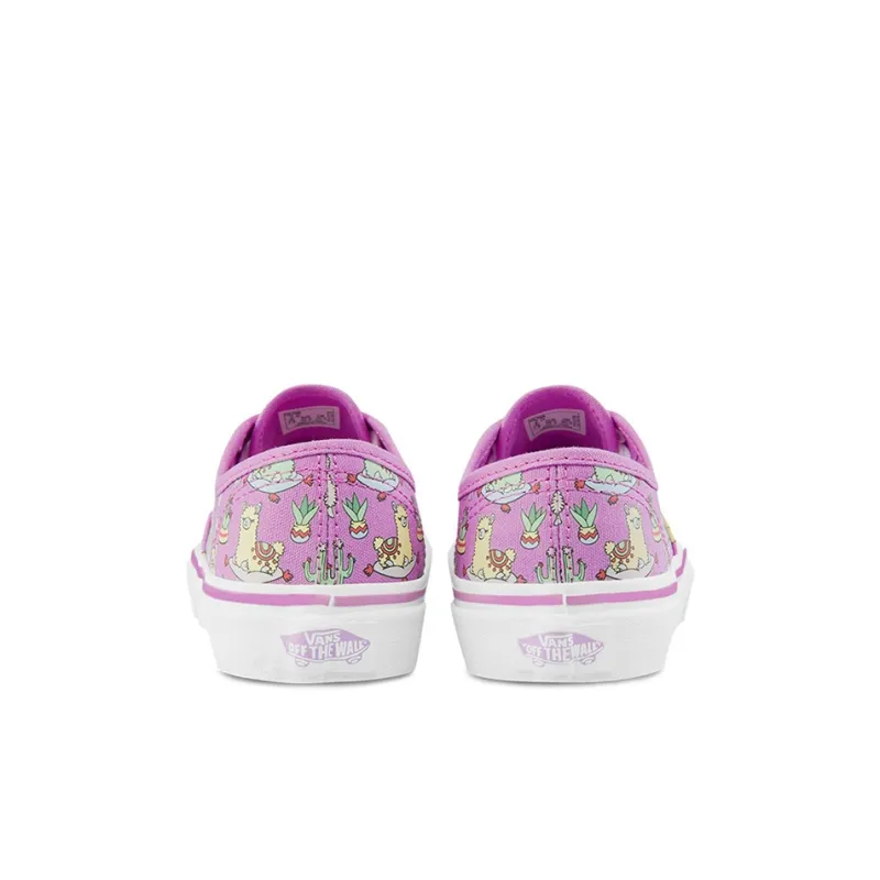 Vans Authentic Series Anti Slip Wear Resistant Low Top Skateboard Shoes Pink Children Aged 3 7 Years Old-4