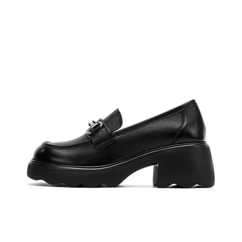 HARSON Loafers Women's Black/Coffee-0