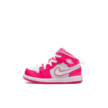 Jordan 1 Mid Hyper Pink White PS