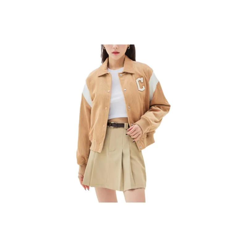 MLB Jackets Women's Beige Yellow-4