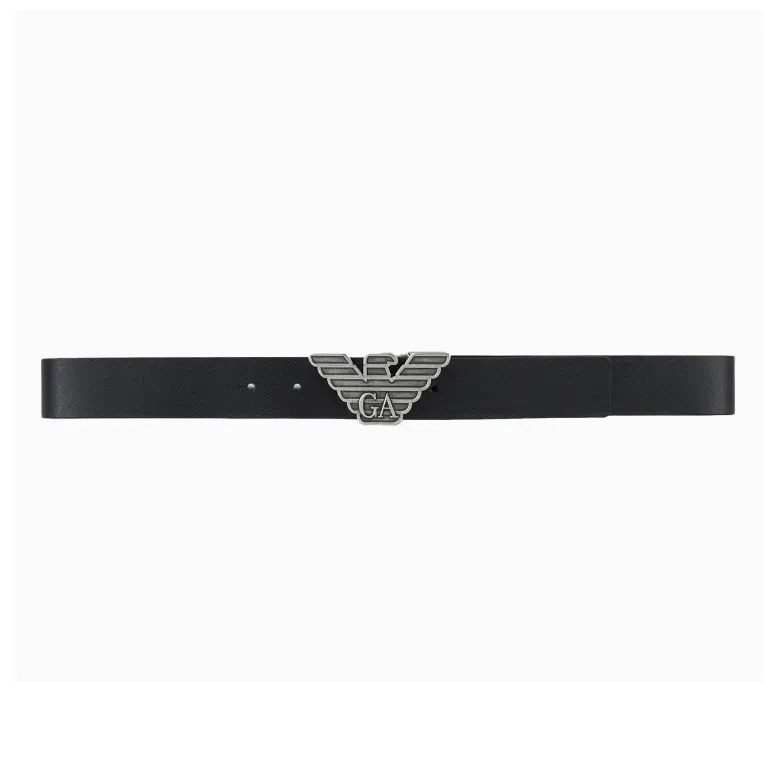 EMPORIO ARMANI Gift Box With Reversible Belt In Saffiano Leather And Interchangeable Buckle-3