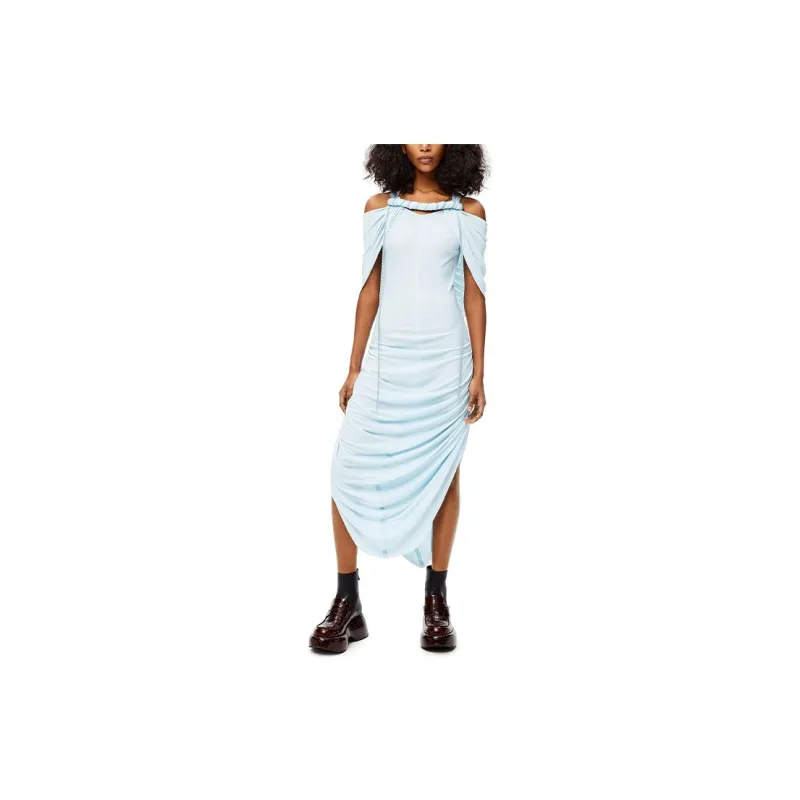LOEWE Sleeveless Dresses Women's Light Blue-1