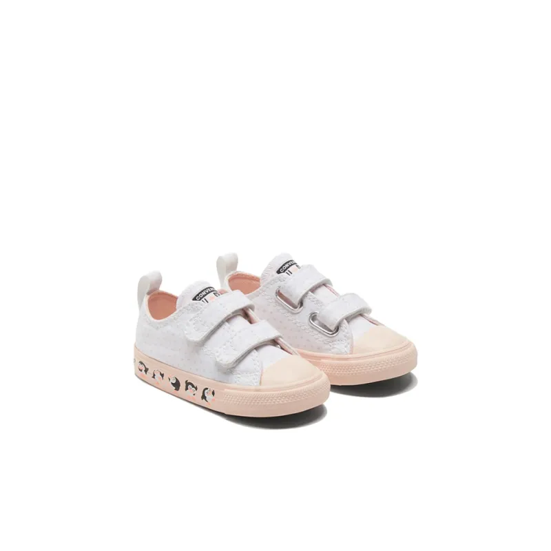 Converse Chuck Taylor All Star 1V Anti-Slip Wear-Resistant Low-Top Toddler Shoes White Infant And Toddler-2