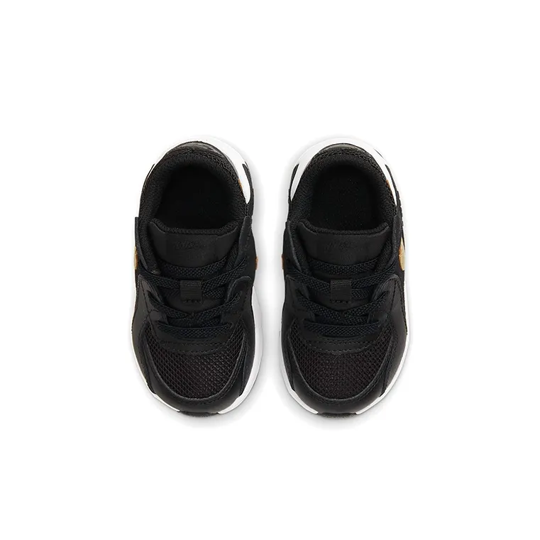 Nike Air Max Excee Abrasion Resistant Mid Top Toddler Shoes Black Gold Infant And Toddler-3