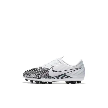 Nike JR Vapor 13 Assassin 13 Academy MDS AG Anti Slip Wear Resistant Low Top Kids' Soccer Shoes White Kids'
