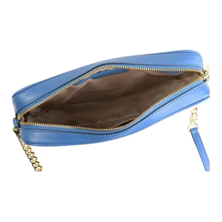 MICHAEL KORS Jet Set Canvas Crossbody Bag, Shoulder Bag Women's Blue-2