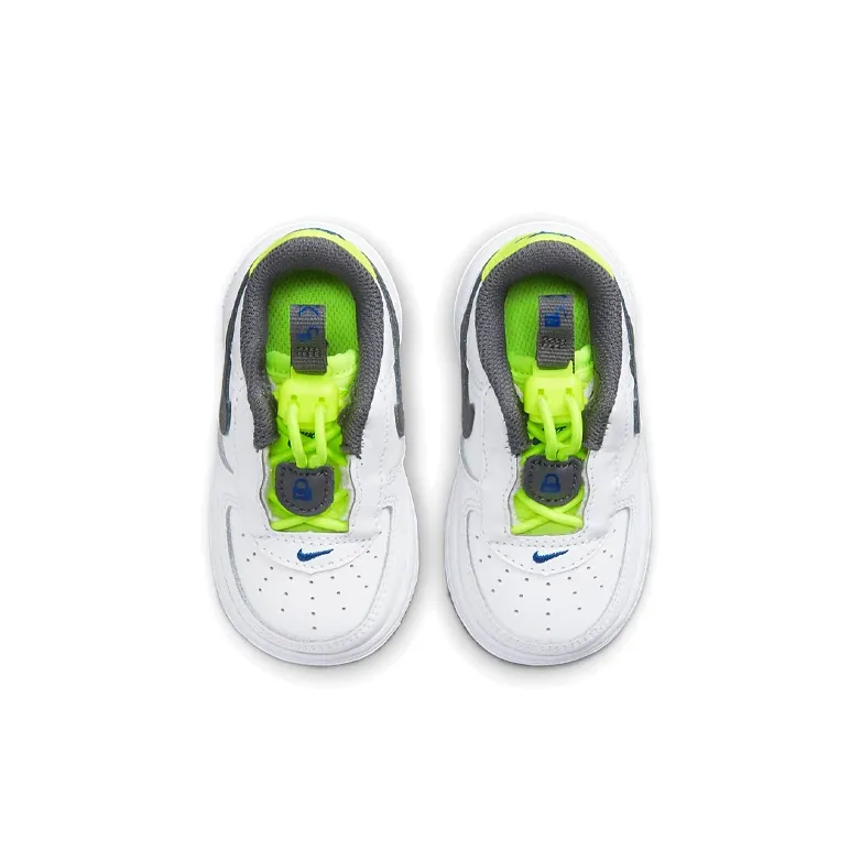 Nike Air Force 1 Toggle Low-Top Skateboard Shoes White Gray Green Infant And Toddler-3
