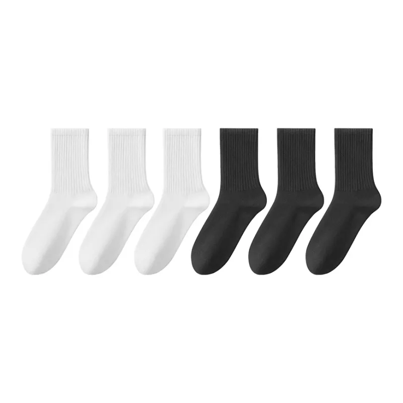 H YXIANG Mid Calf Socks Women's 6 Pack-8