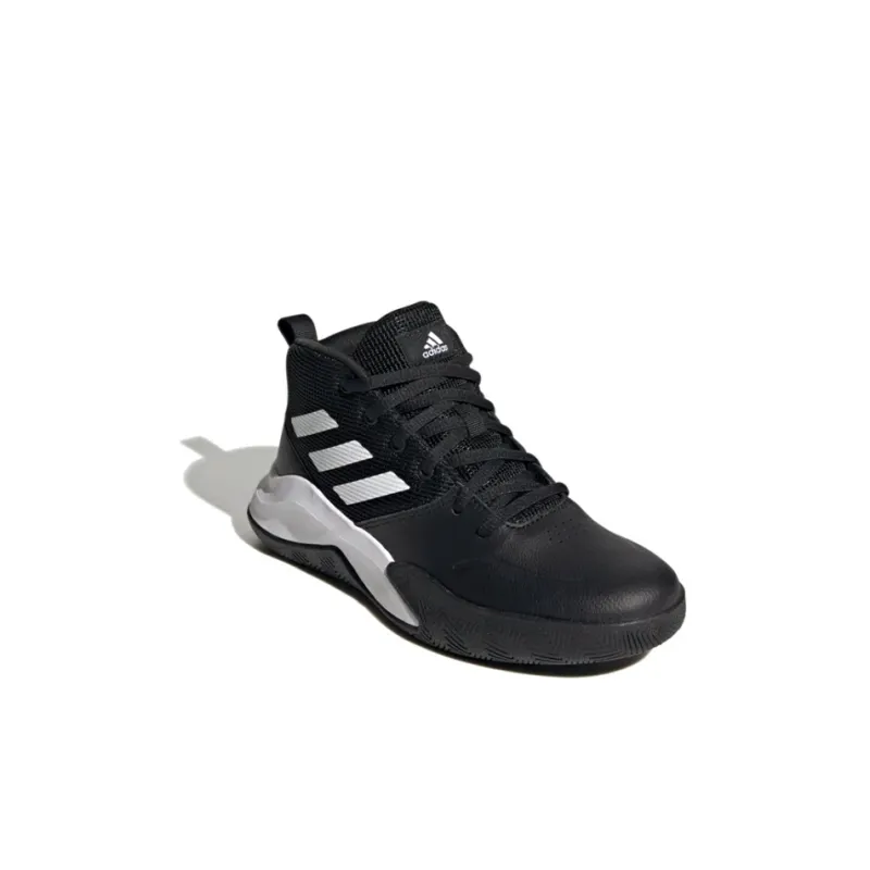 adidas Own The Game Wide K 'Black White'-2