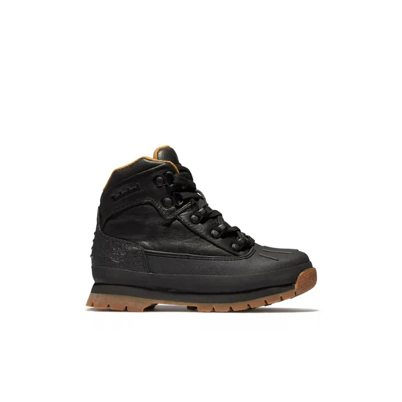 Timberland Euro Hiker Wear-Resistant Low Shaft Kids' Boots Carbon Black Kids'-1