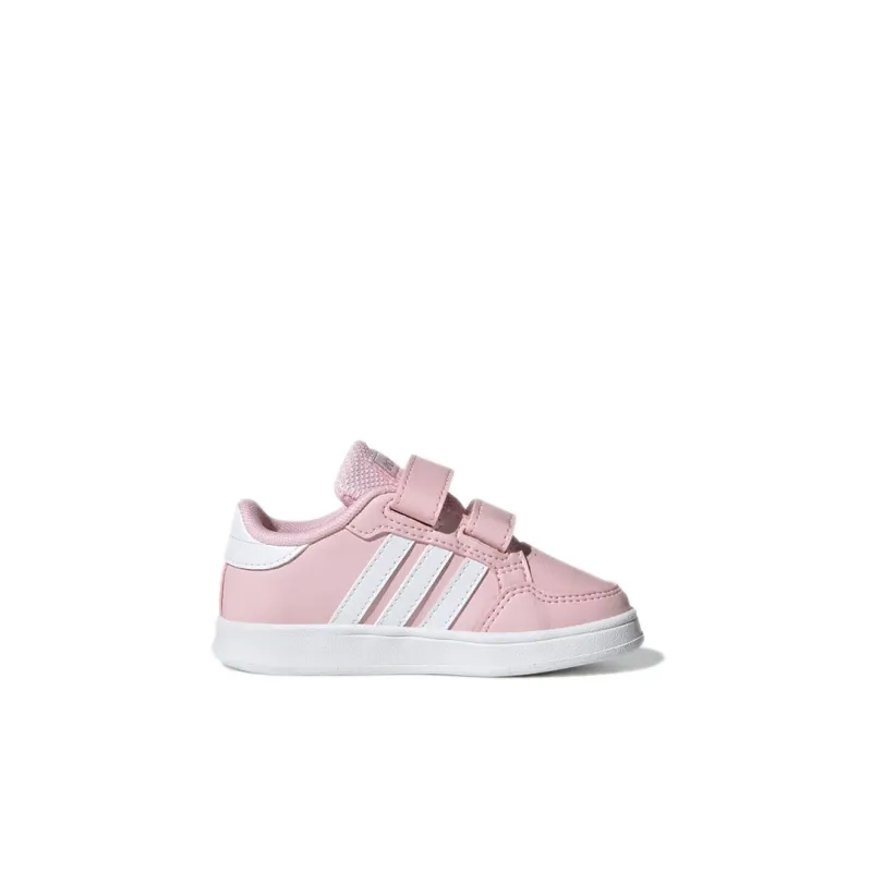 Adidas Neo Breaknet Low Top Skateboard Shoes Pink White Infant And Toddler-1