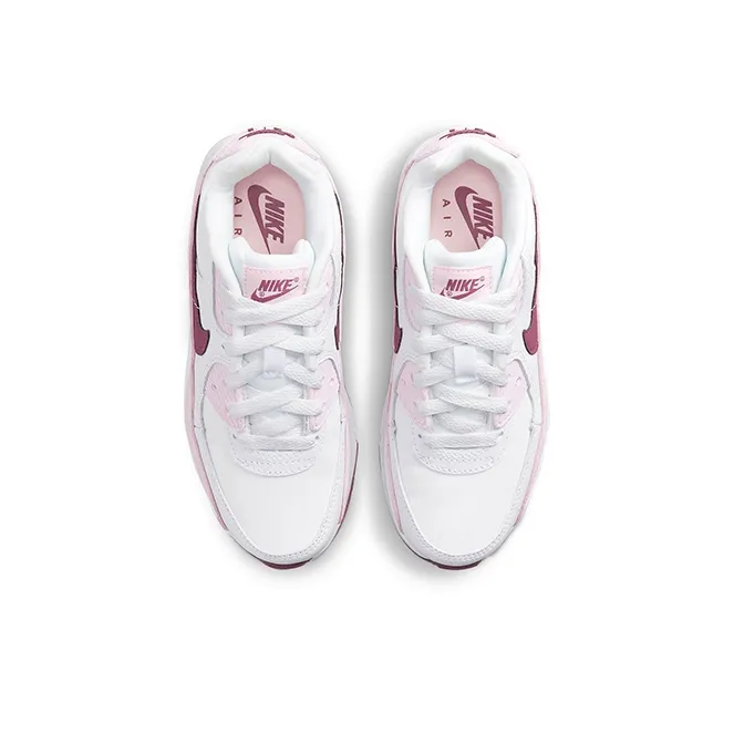 Nike Air Max 90 Kids Lifestyle Shoes Pink White Children Aged 3-7 Years Old-3