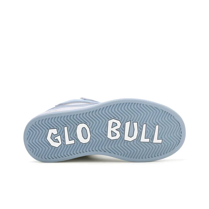 GLO BULL Skateboard Shoes Unisex Low Top White Light Blue-5