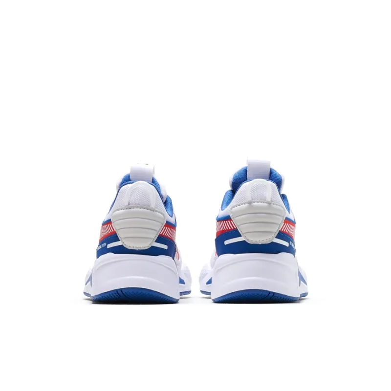 PUMA RS X Cushioning, Wear Resistant Kids Lifestyle Shoes White Blue Red Children Aged 3 7 Years Old-2