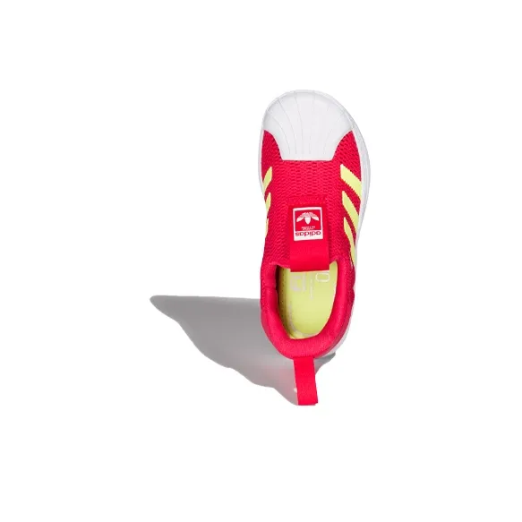 Adidas Originals Superstar Series 360 I Slip Resistant Low Top Toddler Shoes Red Yellow White Infant And Toddler-4