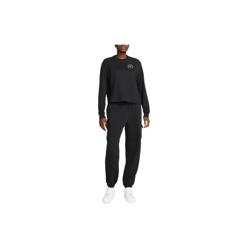 Nike Drop Shoulder Sleeve T-Shirt Women's Black-2