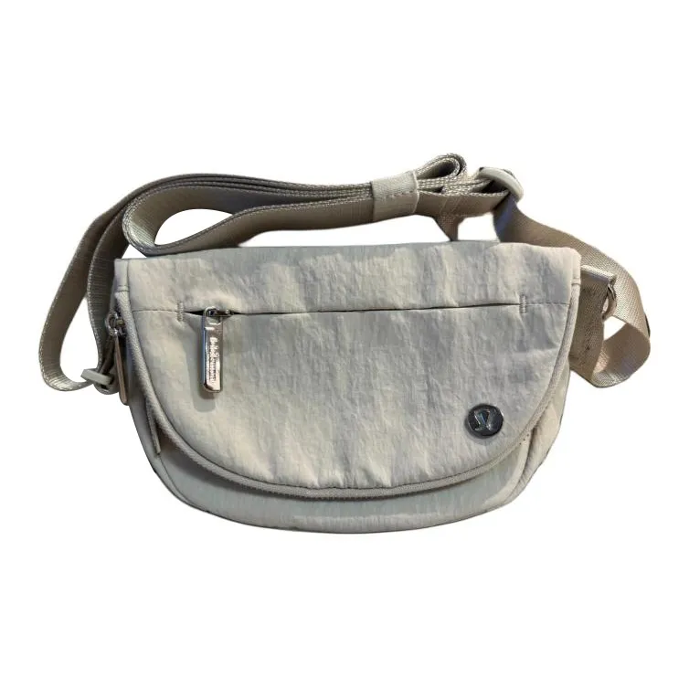 Lululemon Nylon Shoulder Bag, Crossbody Bag Regular Unisex Gray-0