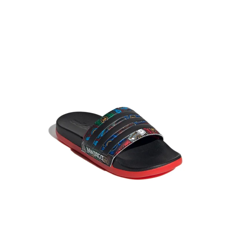 LEGO x Adidas Adilette Series Kids' Slippers Black Red Kids'-2