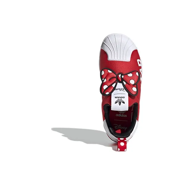 Adidas Originals 360 X C Breathable Low Top Kids' Skateboarding Shoes Red White Children Aged 3 7 Years Old-4