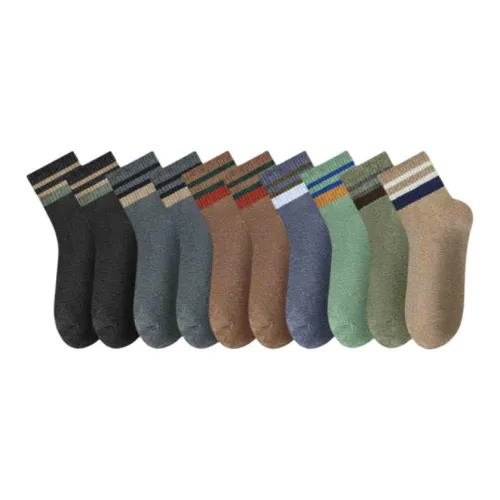 Bejirog Mid Calf Socks Men's 10 Pack