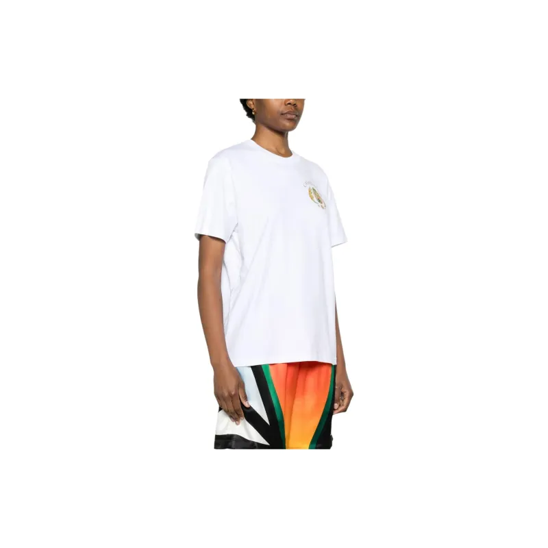 CASABLANCA Joyaux D'Afrique Tennis Club T-Shirt 'White'-2